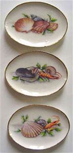 BYBCDD176 - Seafood &amp; Shell Tray 3Pcs.