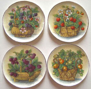 BYBCDD189 - Fruit In Basket Platter 4Pcs.
