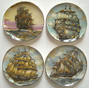 BYBCDD215 - 4 Ship Platters