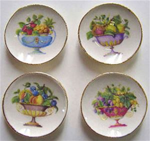 BYBCDD228 - 4 Fruit Bowl Plates