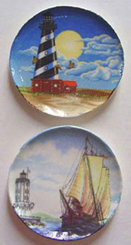 BYBCDD241 - Lighthouse &amp; Ship Platters