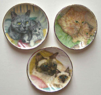 BYBCDD268 - 3 Kitten Plates