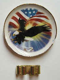 BYBCDD272 - Flag Eagle Platter