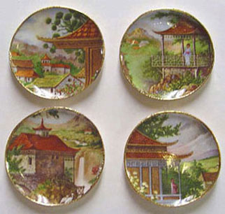 BYBCDD310 - Pagoda Platters, 4Pc