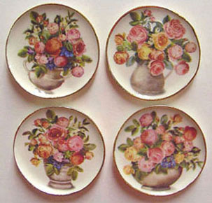 BYBCDD320 - Flowers In Tan Vases Platters