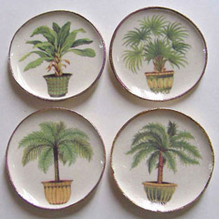 BYBCDD321 - 4 Palm Tree Platters