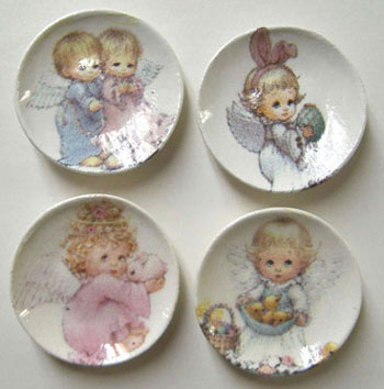 BYBCDD414 - Easter Angel Plates