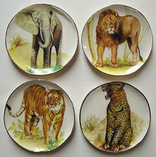 BYBCDD440 - Elephant, Tiger, Lion, Leopard