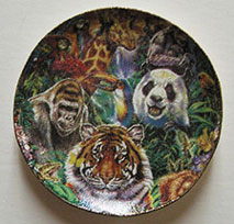 BYBCDD443 - Wild Animal Montage Platter