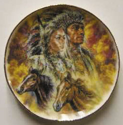 BYBCDD469 - Indians With Horse Platters