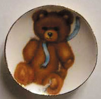 BYBCDD473 - Toy Bear With Blue Ribbon
