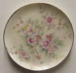 BYBCDD477 - Pink Flowers Platter