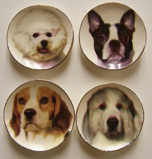 BYBCDD501 - 4 Dog Plates