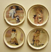 BYBCDD614 - Babies with Puppy Platters, 4pc