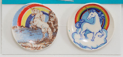 BYBCDD65 - Unicorn Plates, (Now 2 Piece)