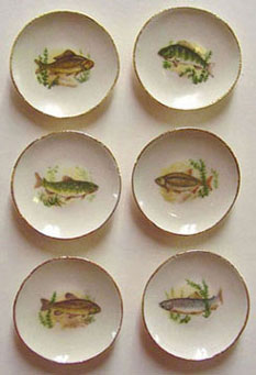 BYBCDD96 - 6 Fish Plates
