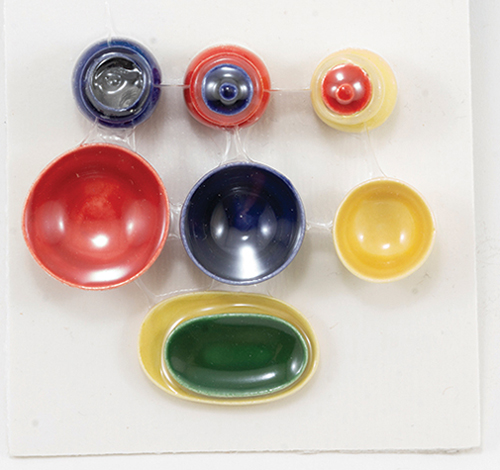 BYBCER4 - Ceramic Dinnerware 10Pcs, Assorted Colors