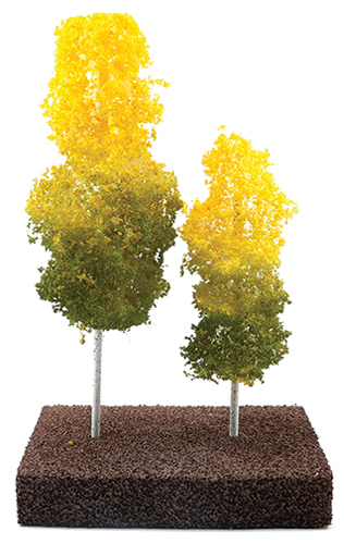 CA0578 - Late Summer Aspen Grove Tree on Spike, Yellow to Green, 6&quot;/9&quot; Pack