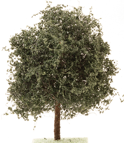 CA1535 - Dark Green Oak Tree on Spike, 4 Inches
