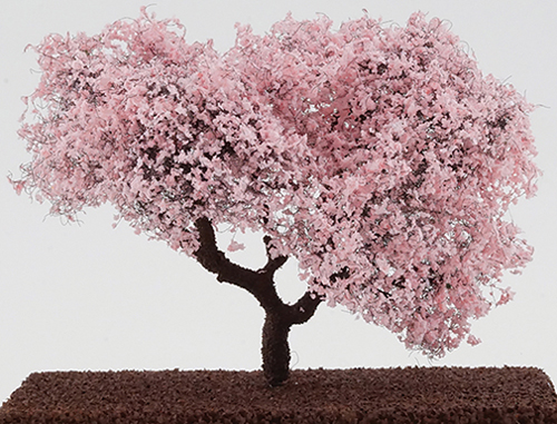 CA1563 - Ornamental Blossoming Cherry Tree on Spike, 4 Inches