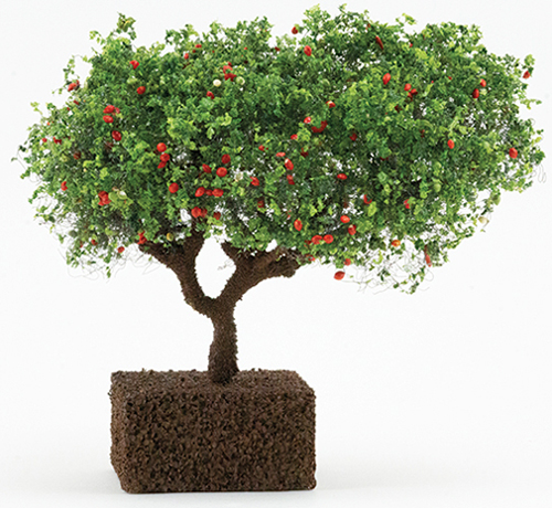 CA1564 - Ornamental Delicious Apple Tree on Spike, 4 Inches