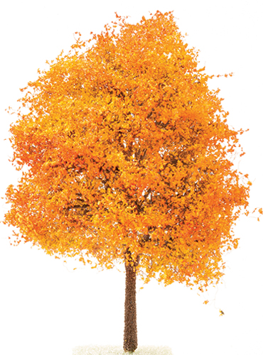 CA2501 - Red/Orange Autumn Tree on Spike, 6 Inches