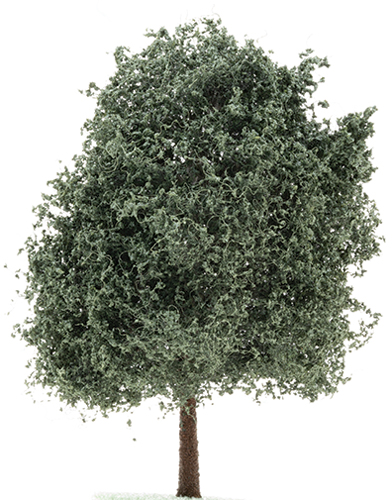CA2535 - Dark Green Oak Tree on Spike, 6 Inches