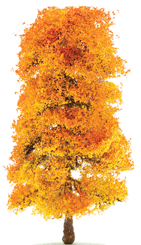 CA3501 - Red/Orange Autumn Tree on Spike, 8 Inches