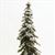 CA8001 - Snow Covered Appalachian Green Spruce Tree on Spike, 8 Inches