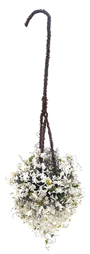 CAHBS12 - Hanging Basket: White, Small
