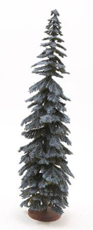 CAST0112 - Spruce Tree on Disc Base, 12 Inch Tall, Blue