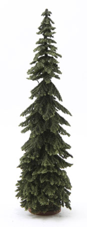 CAST0612 - Spruce Tree on Disc Base, 12 Inch Tall, Green