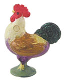 CAR0094 - Crowing Rooster Small 1 Pc