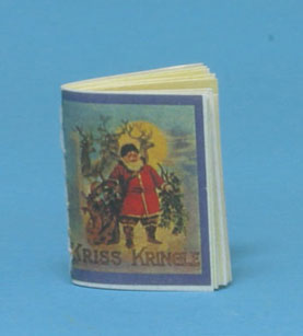 CAR1651 - Kris Kringle, Readable Book, Antique Repro
