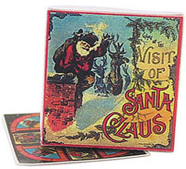 CAR1696 - Visit Of Santa Claus Game Board/Box/Lid
