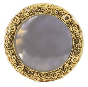 CAR21101 - Brass Framed Round Mirror 2