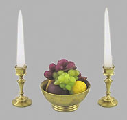 CART505BF - 1/2In Fruit Bowl with Candlesticks