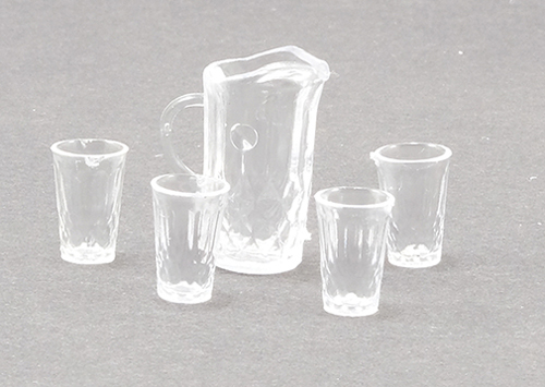 CB092 - Crystal Pitcher with 4 Tumblers