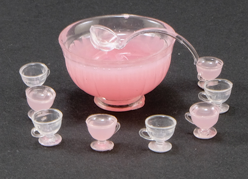 CB121P - Pink Party Punch Bowl Set, 11 Piece