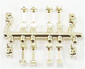 CB2725 - Window Hardware Gold 8 Handles/4 Locks