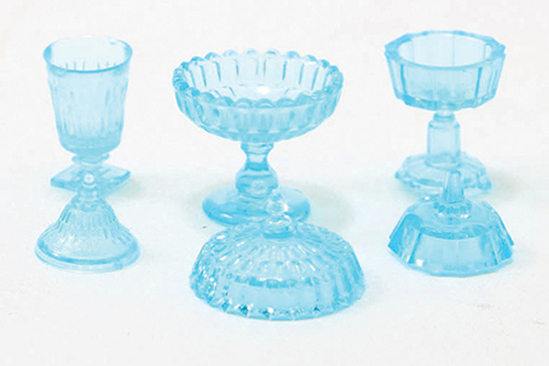 CB68B - Candy Dishes, 3Pc, Blue
