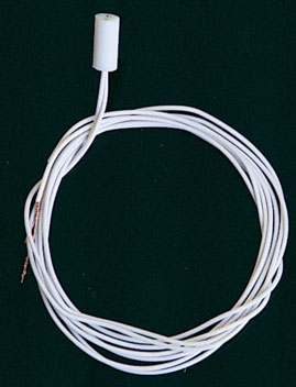 CK1010-16 - 3/16 Candle Socket with 12 Inch White Wire