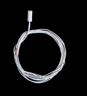 CK1010-16B - 3/16 Candle Socket with 12 Inch Varnished Wire