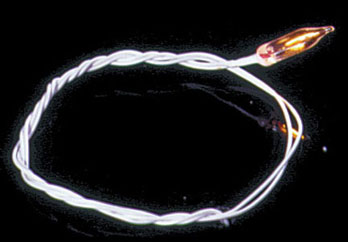 CK1010-4 - 12 V Flame Tip Bulb (White Wire)