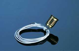 CK1010-8 - Screw-Base Bulb Socket (Black Wire)