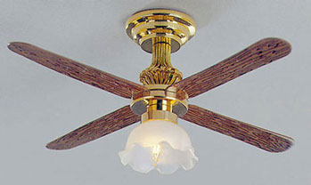 CK3952 - Ceiling Fan with Lg Tulip Shade