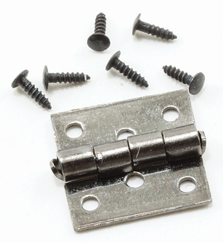 CLA05555 - Butt Hinges with Nails, Pewter, 4/Pk