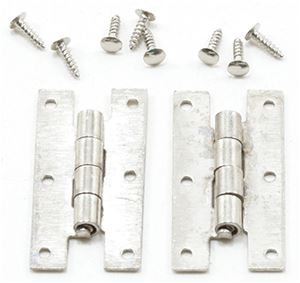 CLA05569 - H Hinges With nails, 4Pk, Satin Nickel