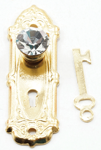 CLA05687 - Crystal Opryland Knob, Brass, 2Pk  ()