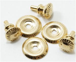 CLA05690 - Victorian Doorknobs, 4/Pk, Brass  ()